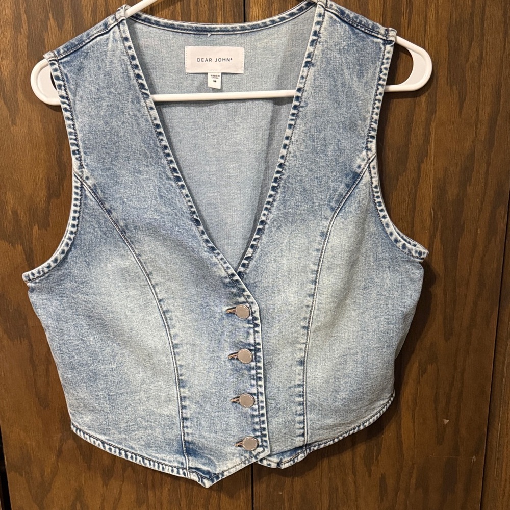 Dear John Women's Light Blue Denim Vest